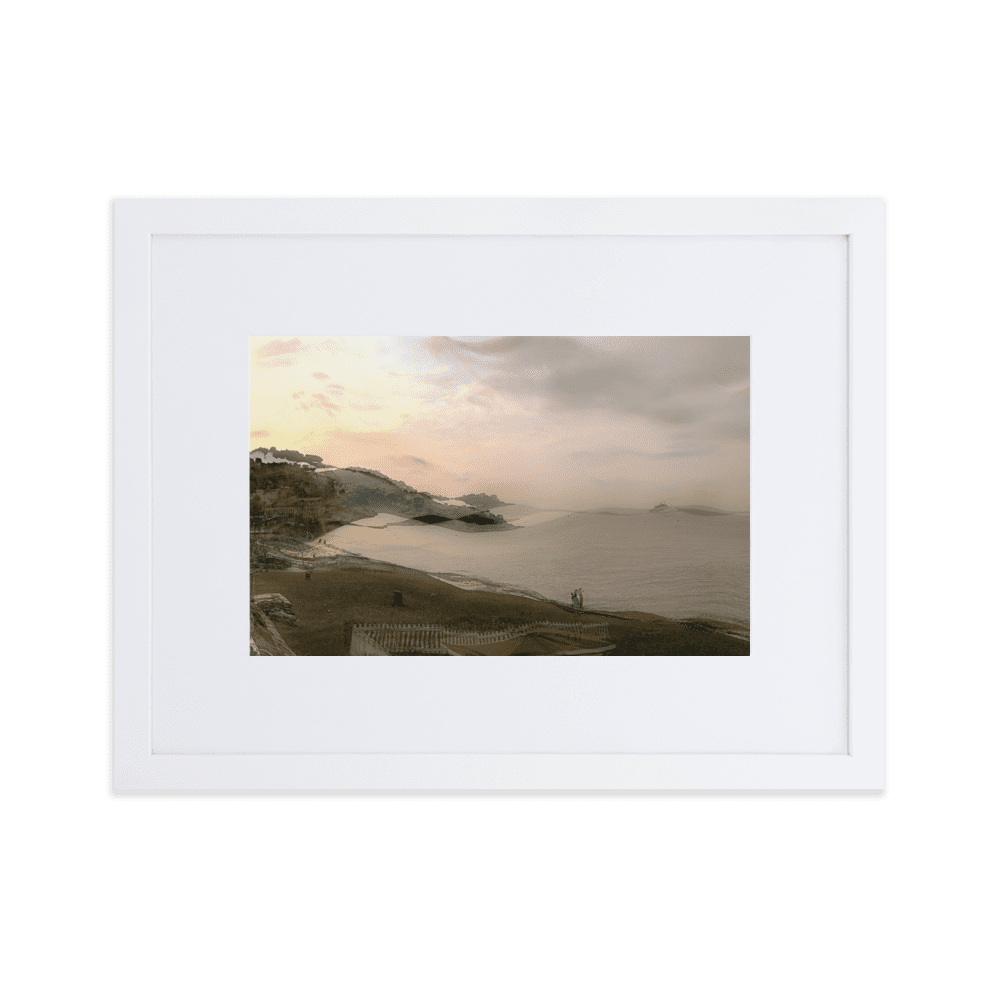 Nice Evening Beach French Riviera coastal sunset wall art- Barulins.shop