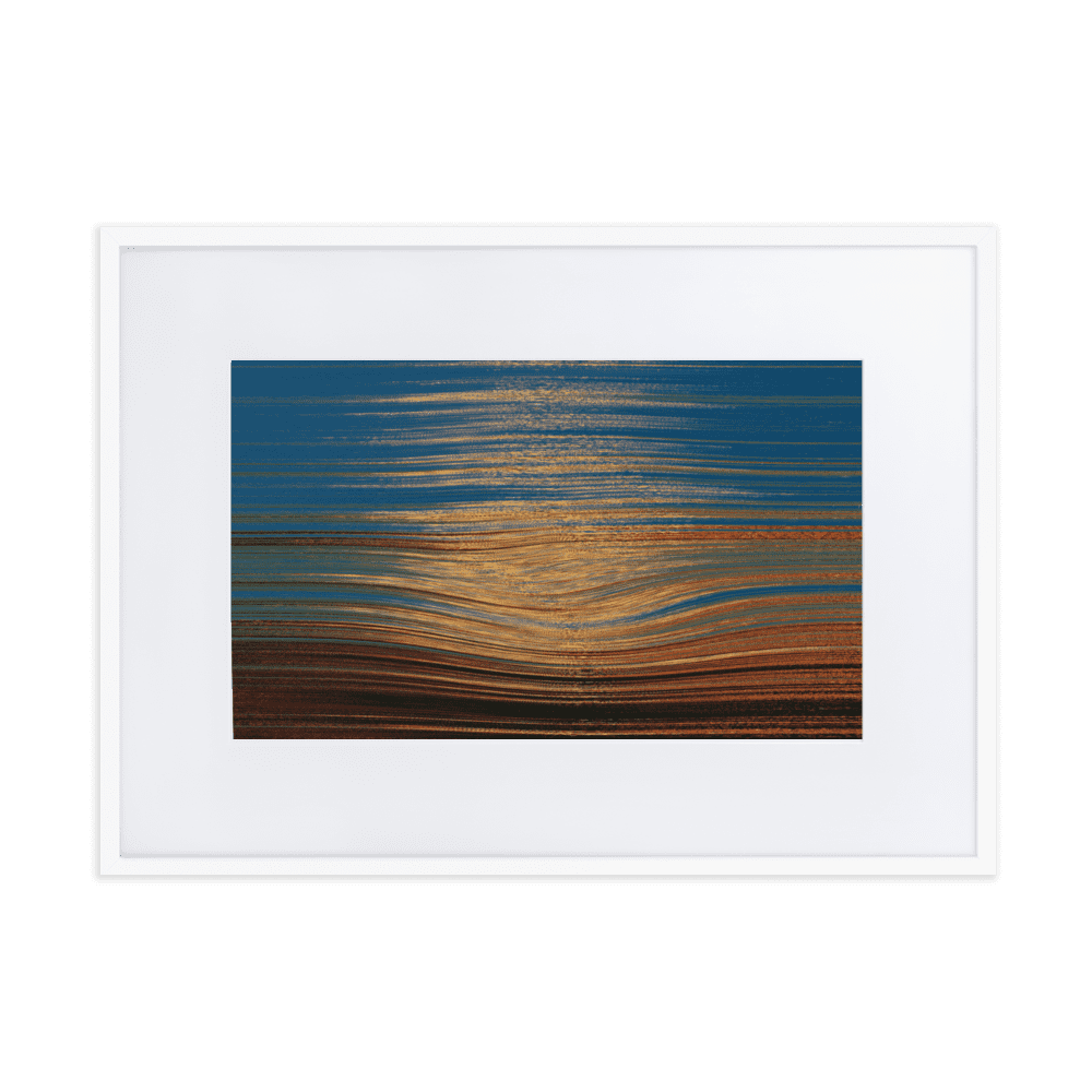 Sea Sunset tranquil coastal ocean sunset wall art- Barulins.shop