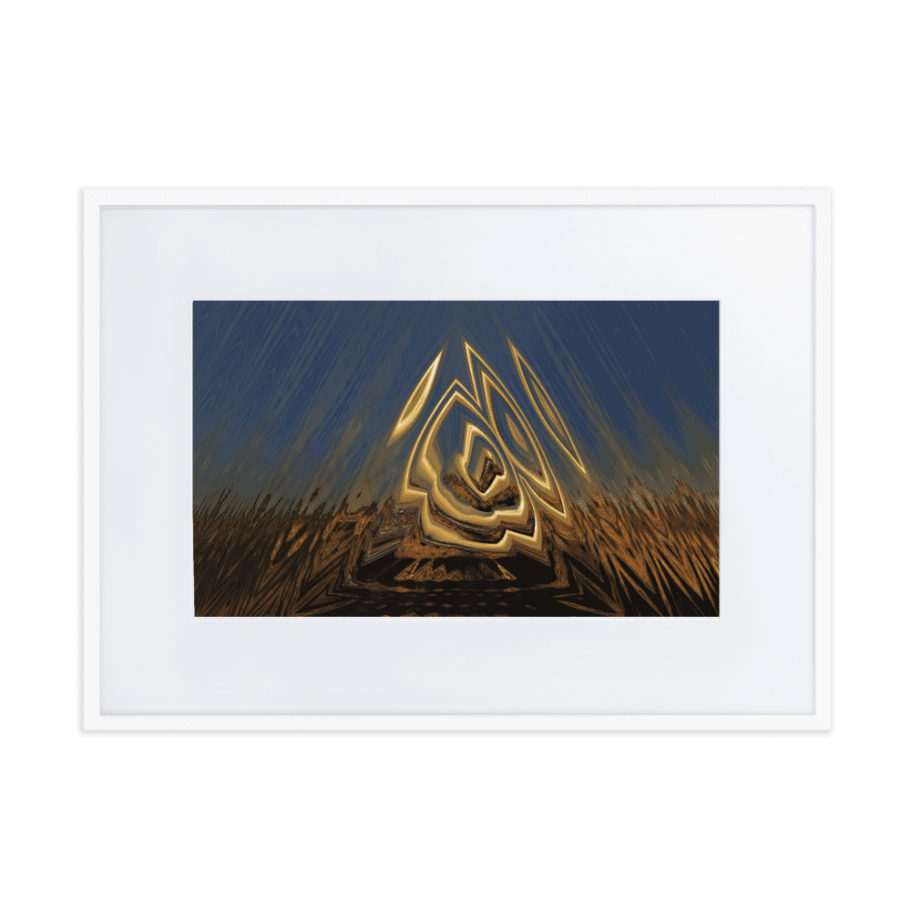 Somewhere Out There in the Sunset atmospheric sunset landscape wall art- Barulins.shop