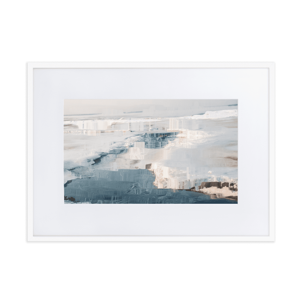 The Sea is in Ice arctic ocean frozen landscape wall art- Barulins.shop