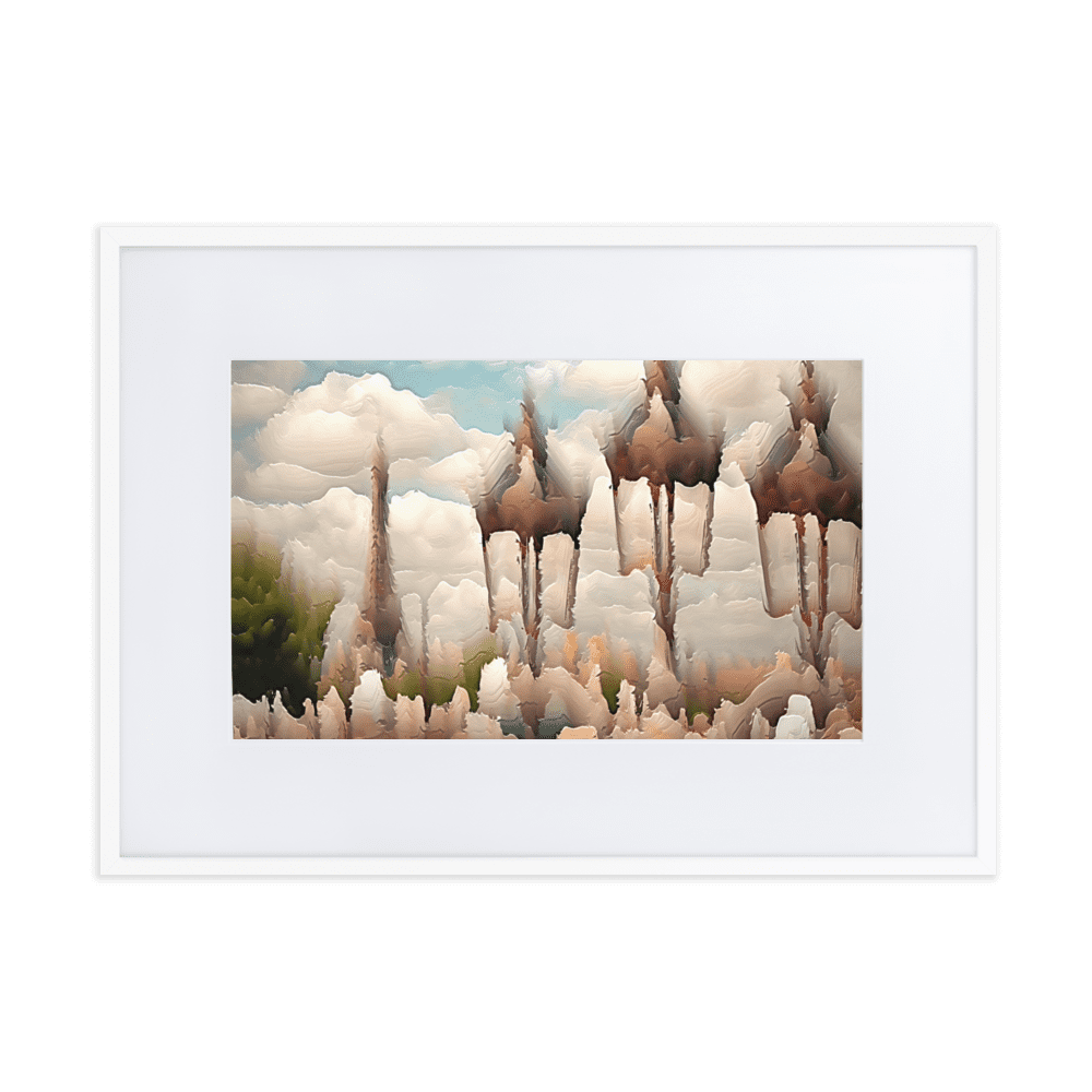 Paris Sweltering June romantic city street scene wall art- Barulins.shop