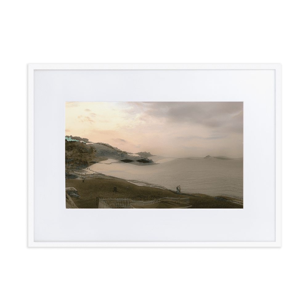 Nice Evening Beach French Riviera coastal sunset wall art- Barulins.shop