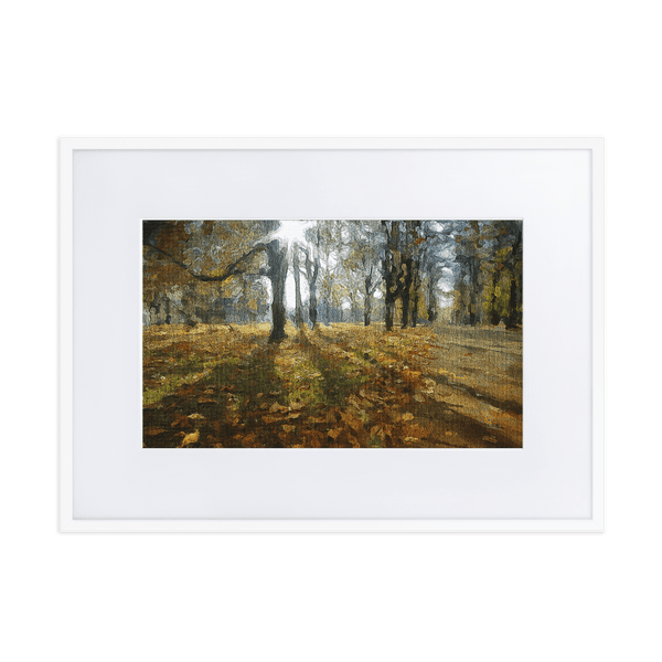 A sunny fall day in the park.