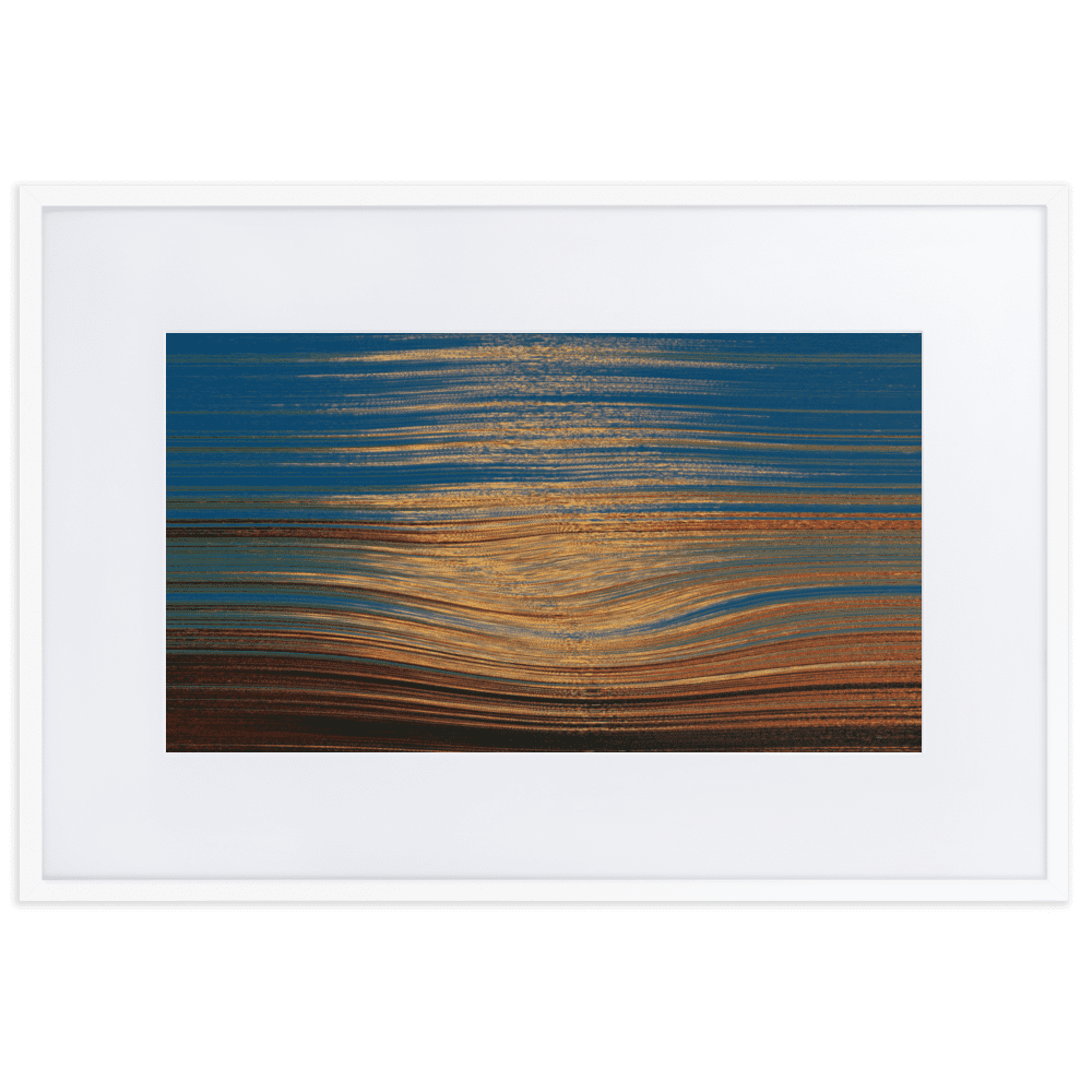 Sea Sunset tranquil coastal ocean sunset wall art- Barulins.shop