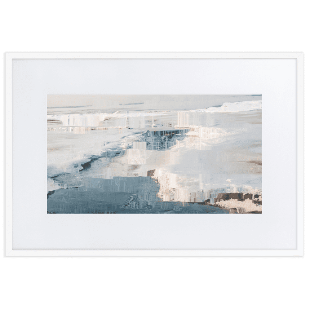 The Sea is in Ice arctic ocean frozen landscape wall art- Barulins.shop