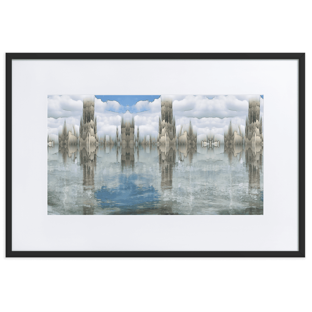  After the Deluge abstract expressionism powerful painting wall art- Barulins.shop
