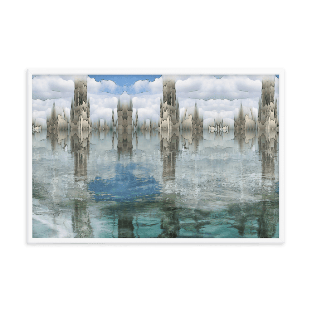  After the Deluge abstract expressionism powerful painting wall art- Barulins.shop