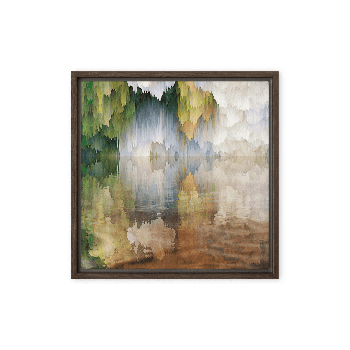 An Underground Lake mystical underground landscape wall art- Barulins.shop