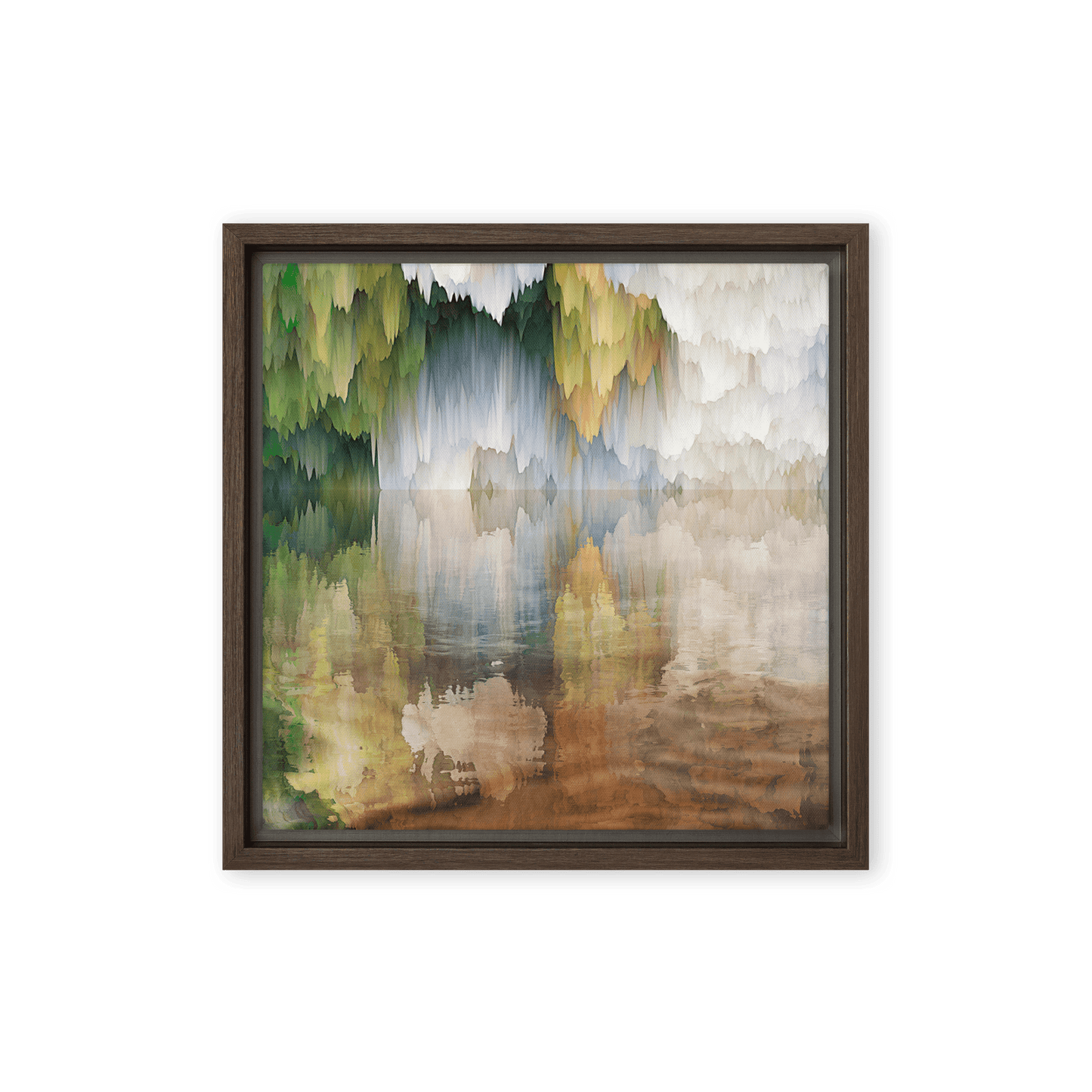 An Underground Lake mystical underground landscape wall art- Barulins.shop