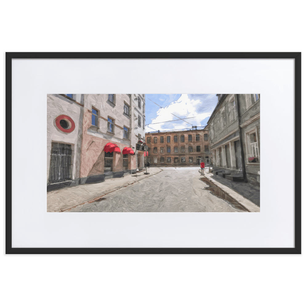 August Midday summer landscape bright colors wall art- Barulins.shop