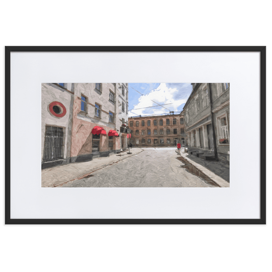 August Midday summer landscape bright colors wall art- Barulins.shop
