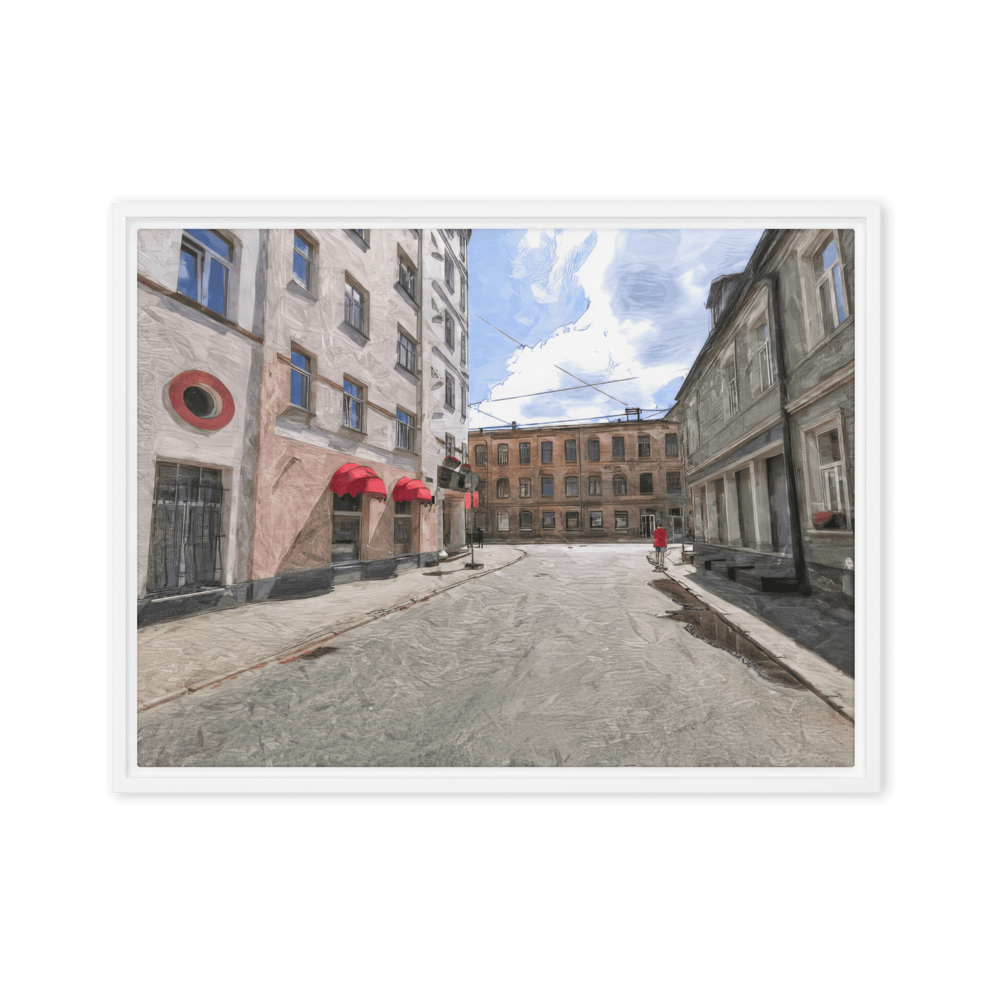 August Midday summer landscape bright colors wall art- Barulins.shop
