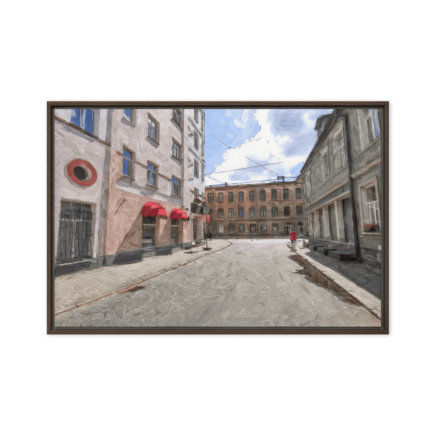 August Midday summer landscape bright colors wall art- Barulins.shop