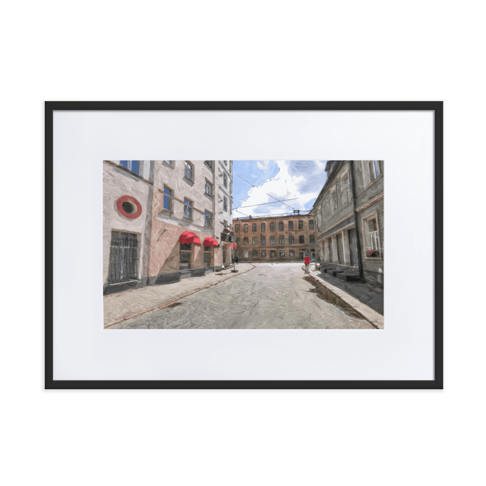 August Midday summer landscape bright colors wall art- Barulins.shop