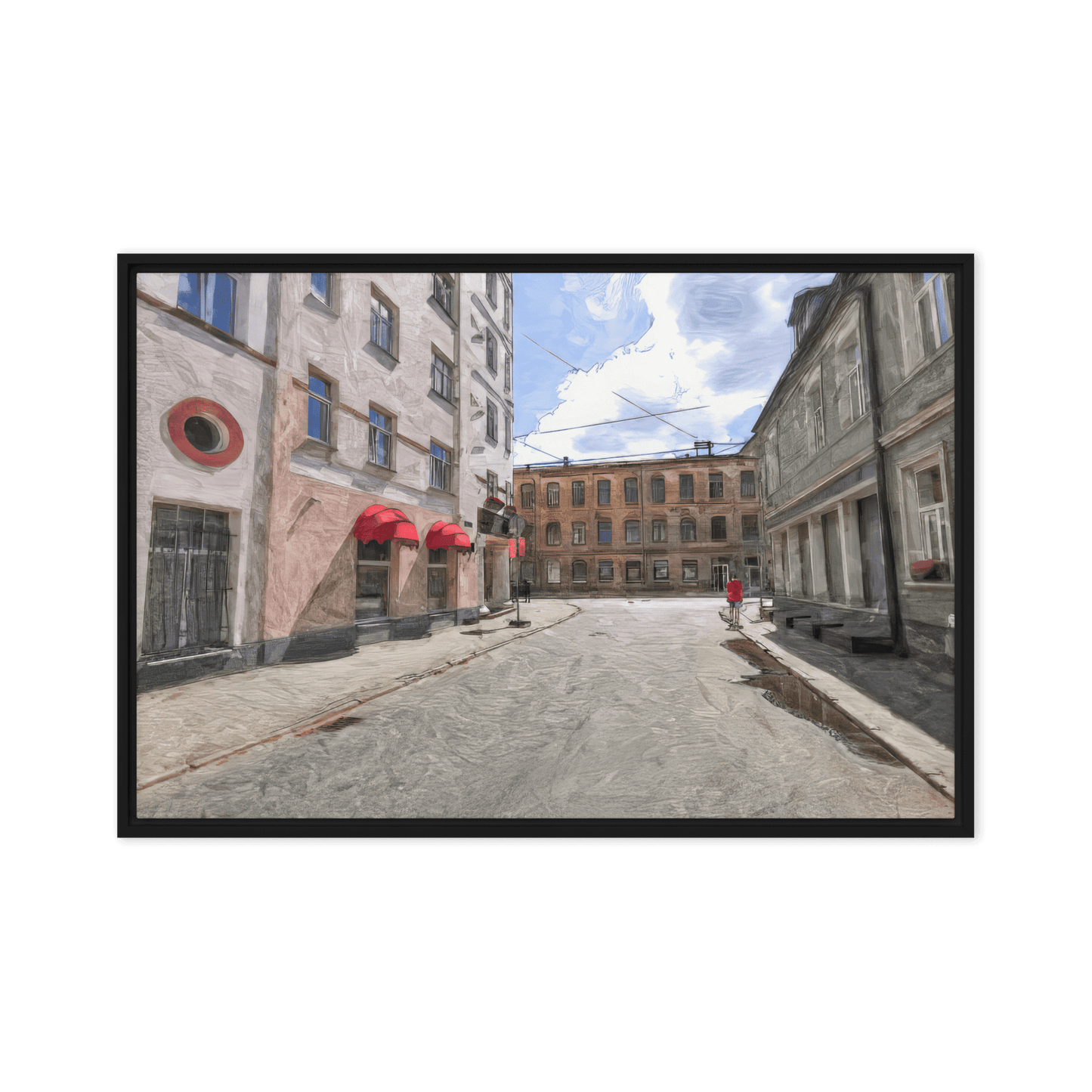August Midday summer landscape bright colors wall art- Barulins.shop