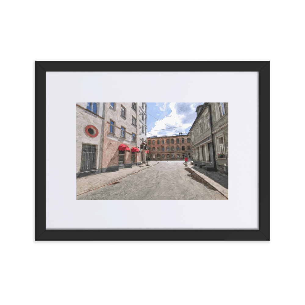 August Midday summer landscape bright colors wall art- Barulins.shop
