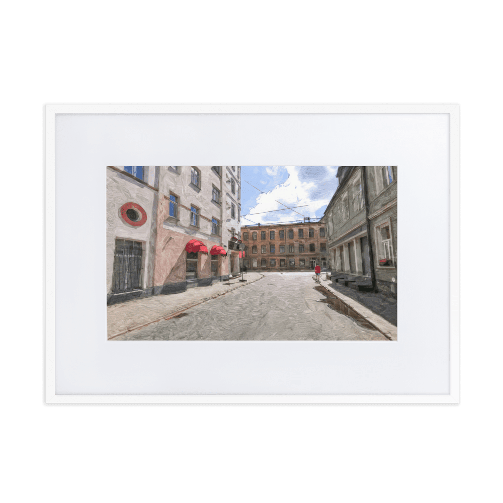 August Midday summer landscape bright colors wall art- Barulins.shop
