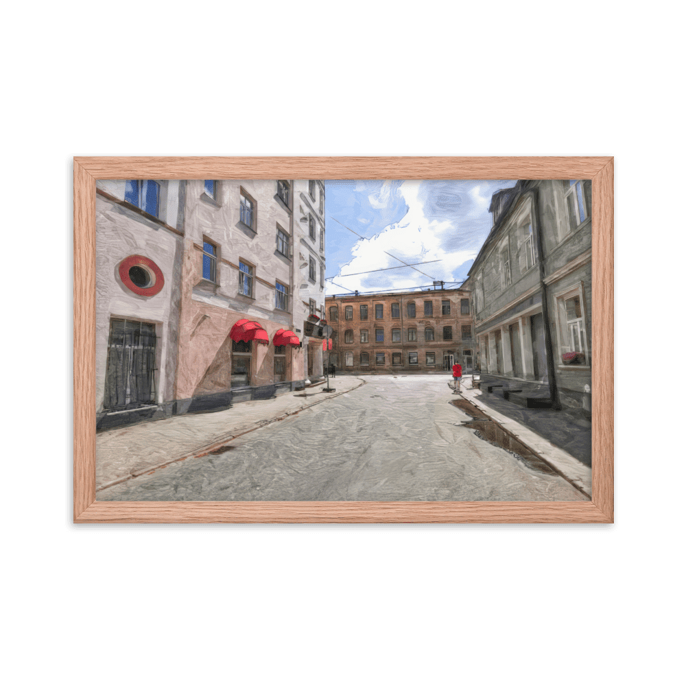 August Midday summer landscape bright colors wall art- Barulins.shop