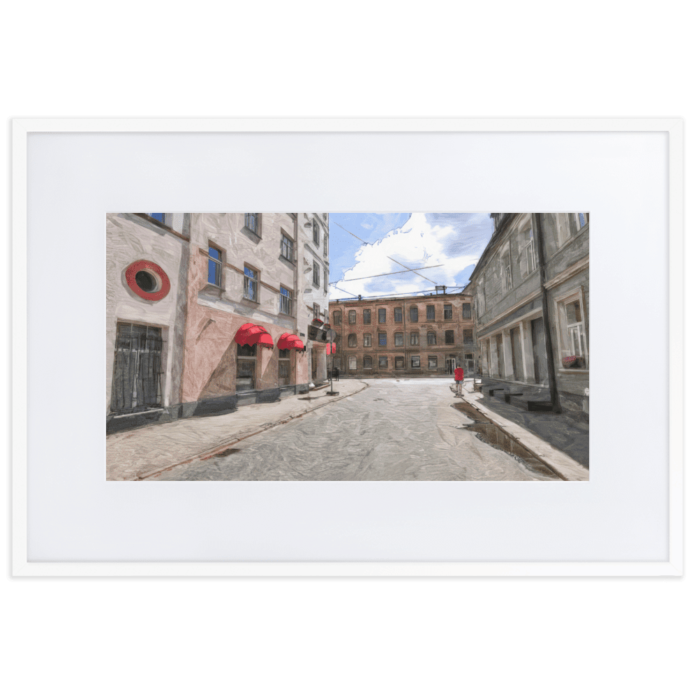 August Midday summer landscape bright colors wall art- Barulins.shop