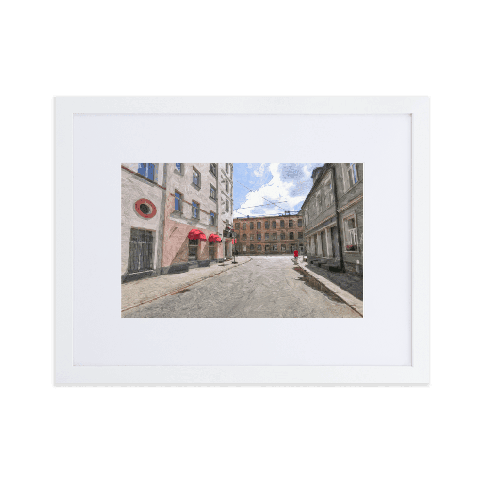 August Midday summer landscape bright colors wall art- Barulins.shop