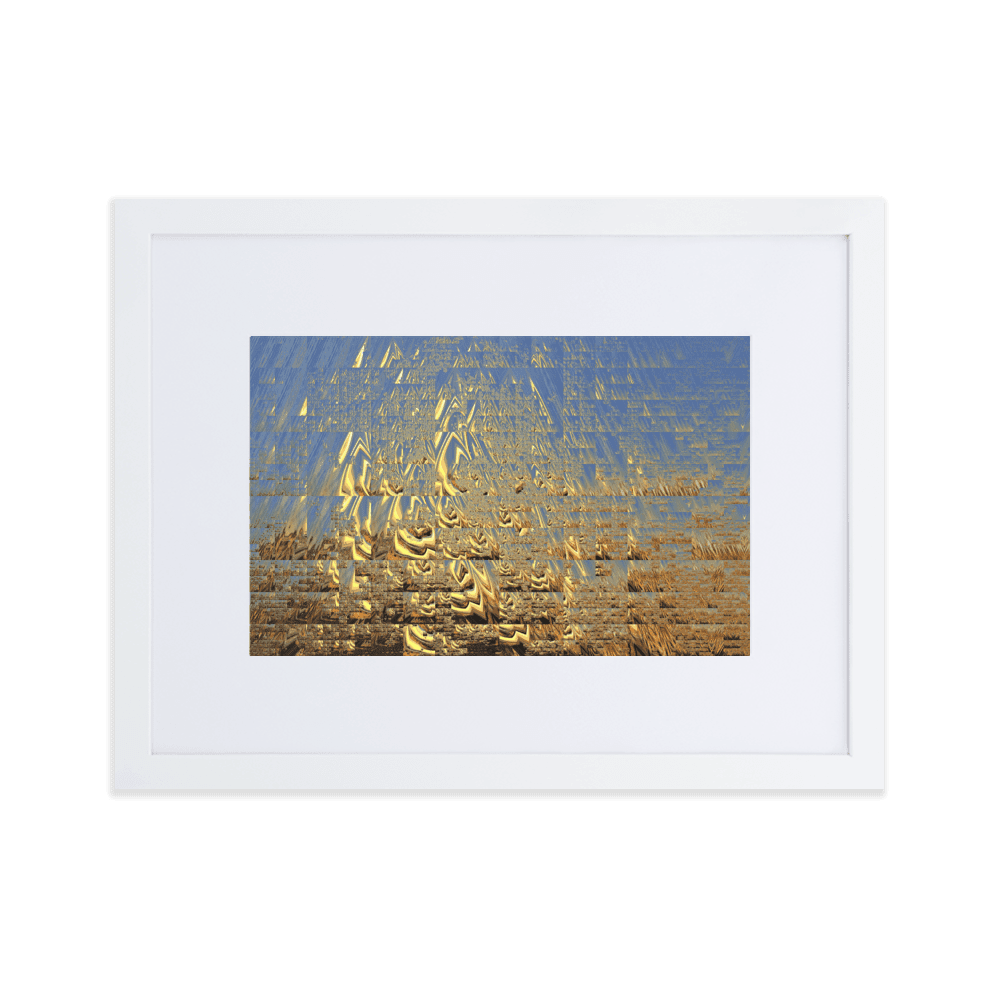 In the Golden Sunshine radiant nature painting yellow tones wall art- Barulins.shop