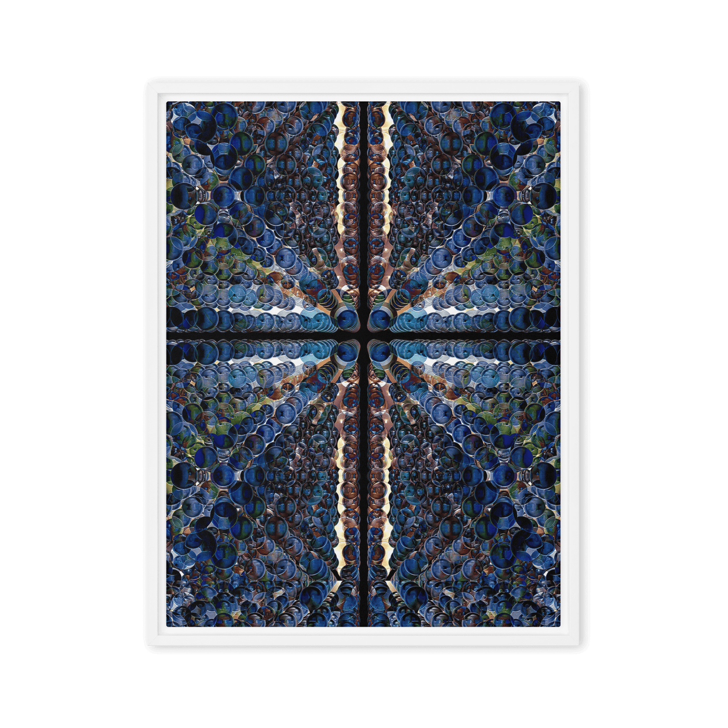 Combination of Blue Balls modern geometric abstract wall art- Barulins.shop