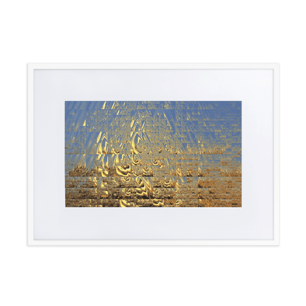 In the Golden Sunshine radiant nature painting yellow tones wall art- Barulins.shop