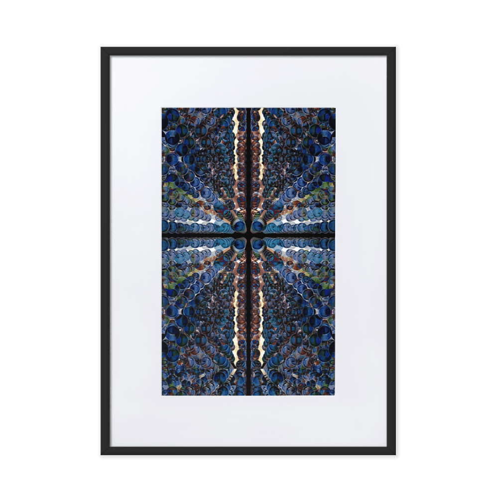 Combination of Blue Balls modern geometric abstract wall art- Barulins.shop