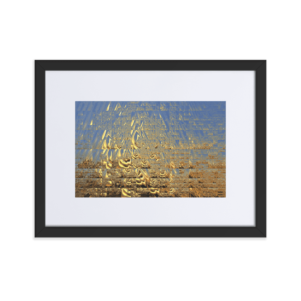 In the Golden Sunshine radiant nature painting yellow tones wall art- Barulins.shop