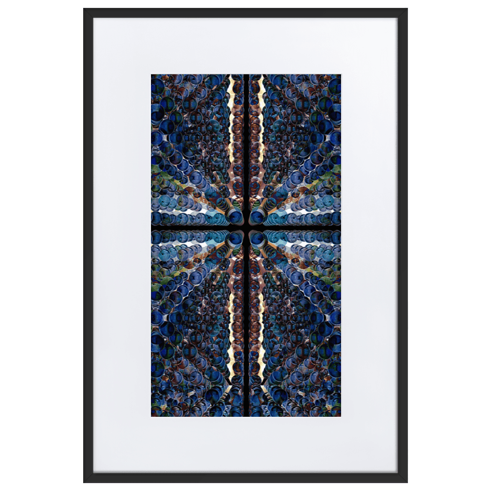 Combination of Blue Balls modern geometric abstract wall art- Barulins.shop