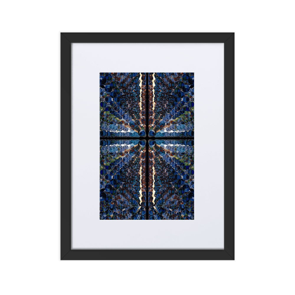 Combination of Blue Balls modern geometric abstract wall art- Barulins.shop