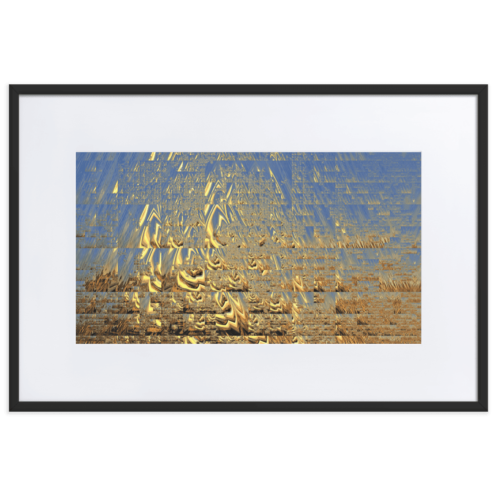 In the Golden Sunshine radiant nature painting yellow tones wall art- Barulins.shop
