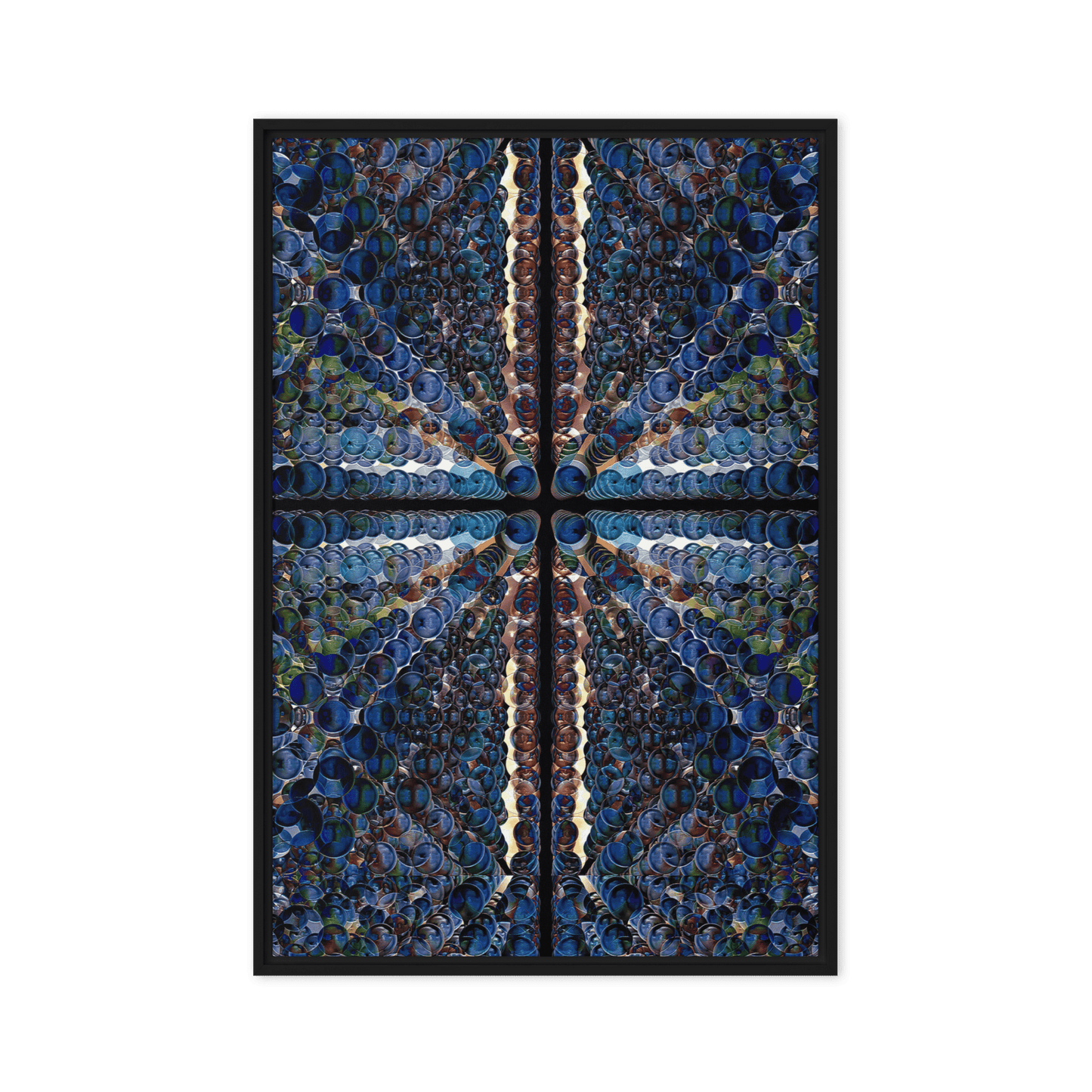 Combination of Blue Balls modern geometric abstract wall art- Barulins.shop