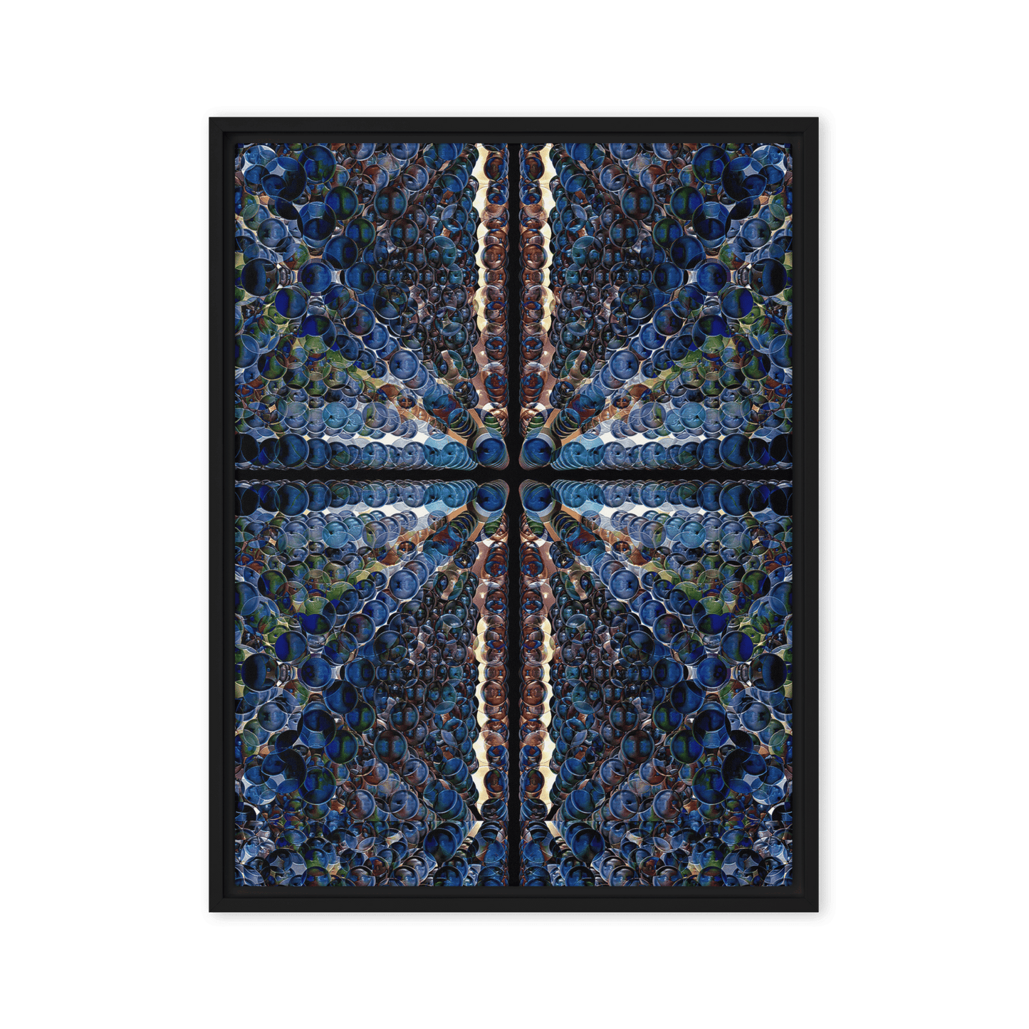 Combination of Blue Balls modern geometric abstract wall art- Barulins.shop