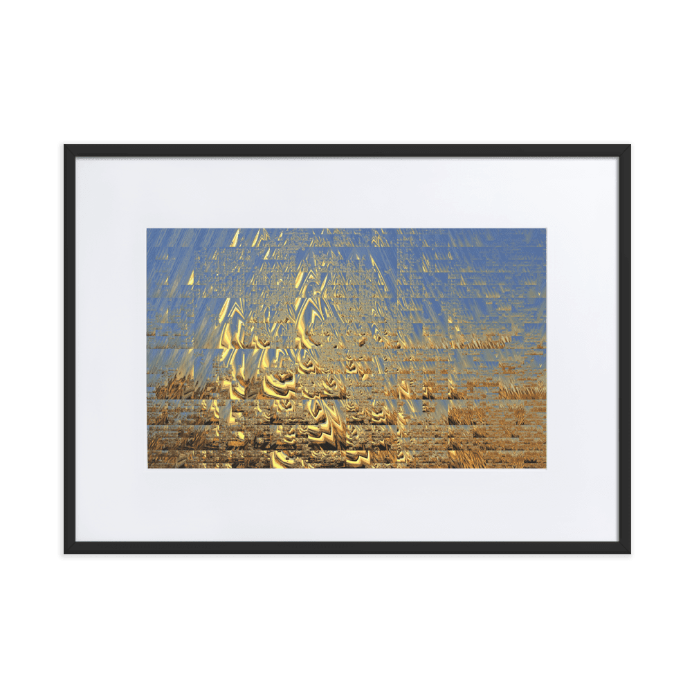 In the Golden Sunshine radiant nature painting yellow tones wall art- Barulins.shop