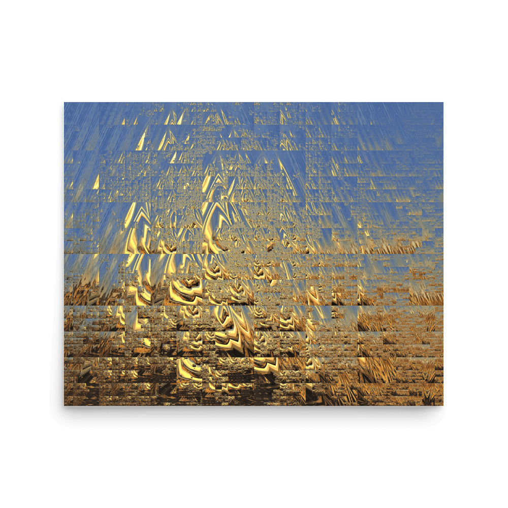 In the Golden Sunshine radiant nature painting yellow tones wall art- Barulins.shop