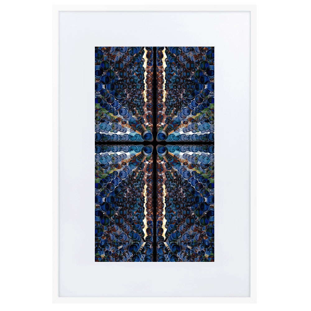 Combination of Blue Balls modern geometric abstract wall art- Barulins.shop