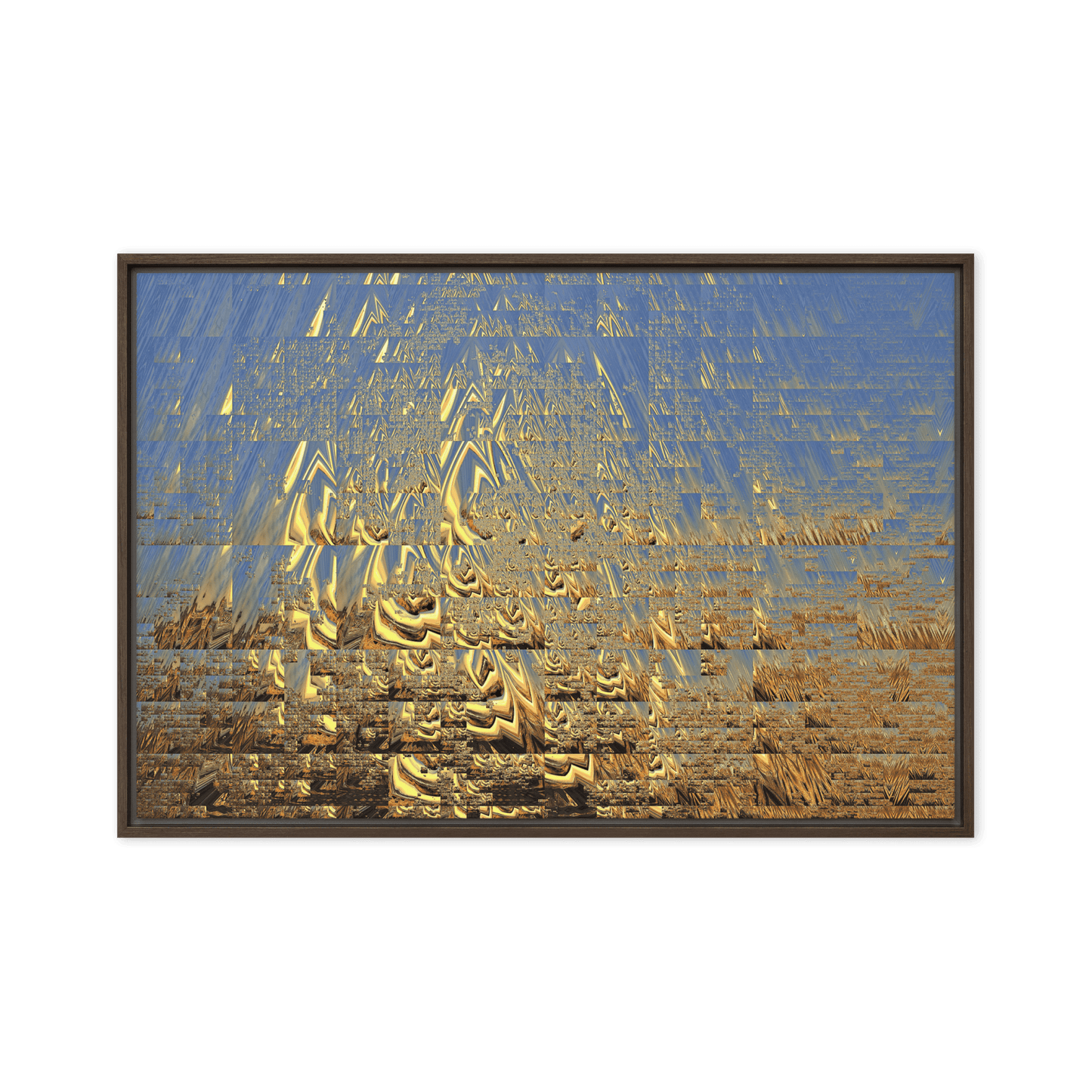 In the Golden Sunshine radiant nature painting yellow tones wall art- Barulins.shop