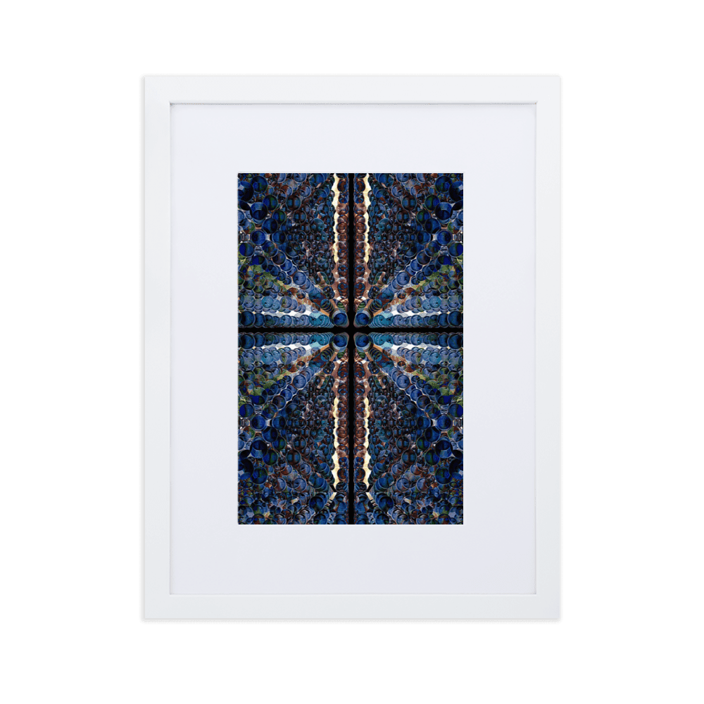 Combination of Blue Balls modern geometric abstract wall art- Barulins.shop