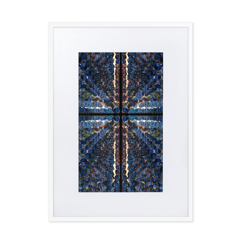 Combination of Blue Balls modern geometric abstract wall art- Barulins.shop
