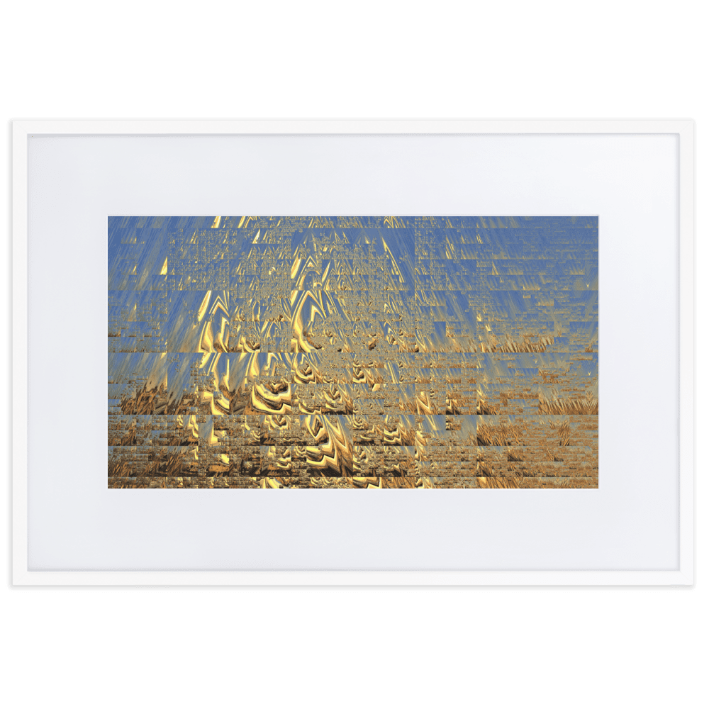 In the Golden Sunshine radiant nature painting yellow tones wall art- Barulins.shop