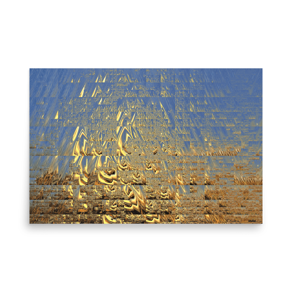 In the Golden Sunshine radiant nature painting yellow tones wall art- Barulins.shop