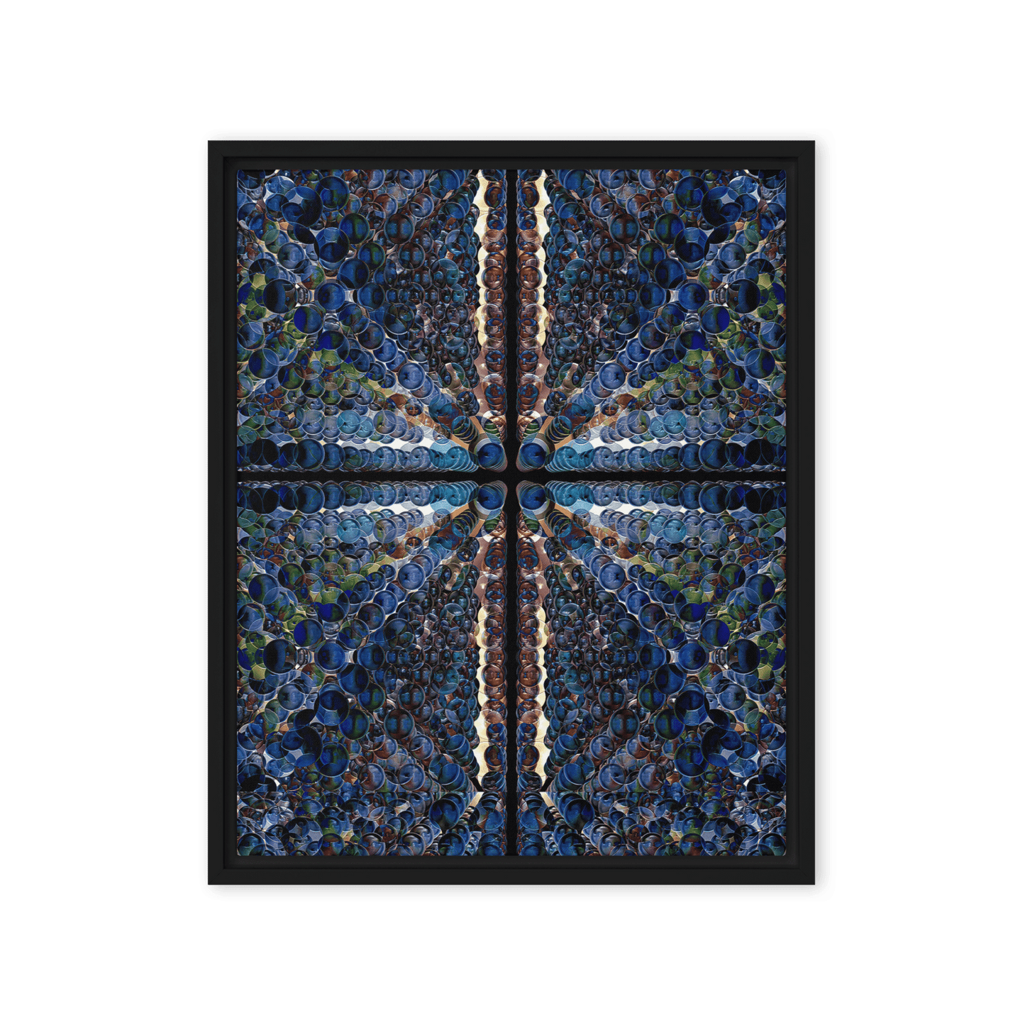 Combination of Blue Balls modern geometric abstract wall art- Barulins.shop