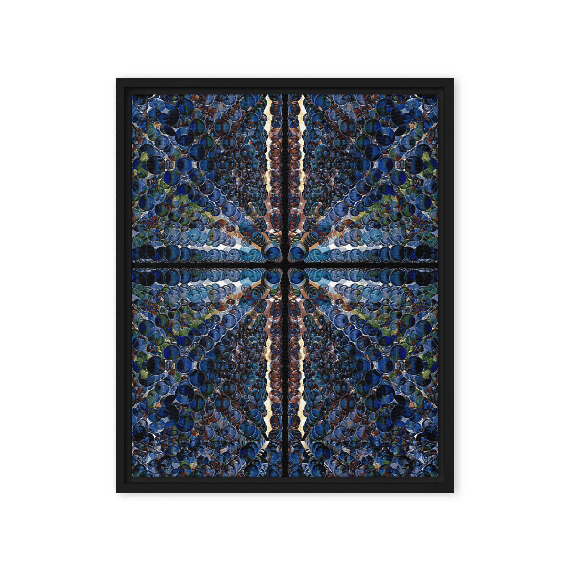 Combination of Blue Balls modern geometric abstract wall art- Barulins.shop