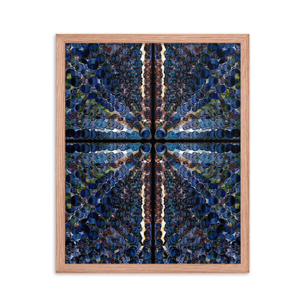 Combination of Blue Balls modern geometric abstract wall art- Barulins.shop