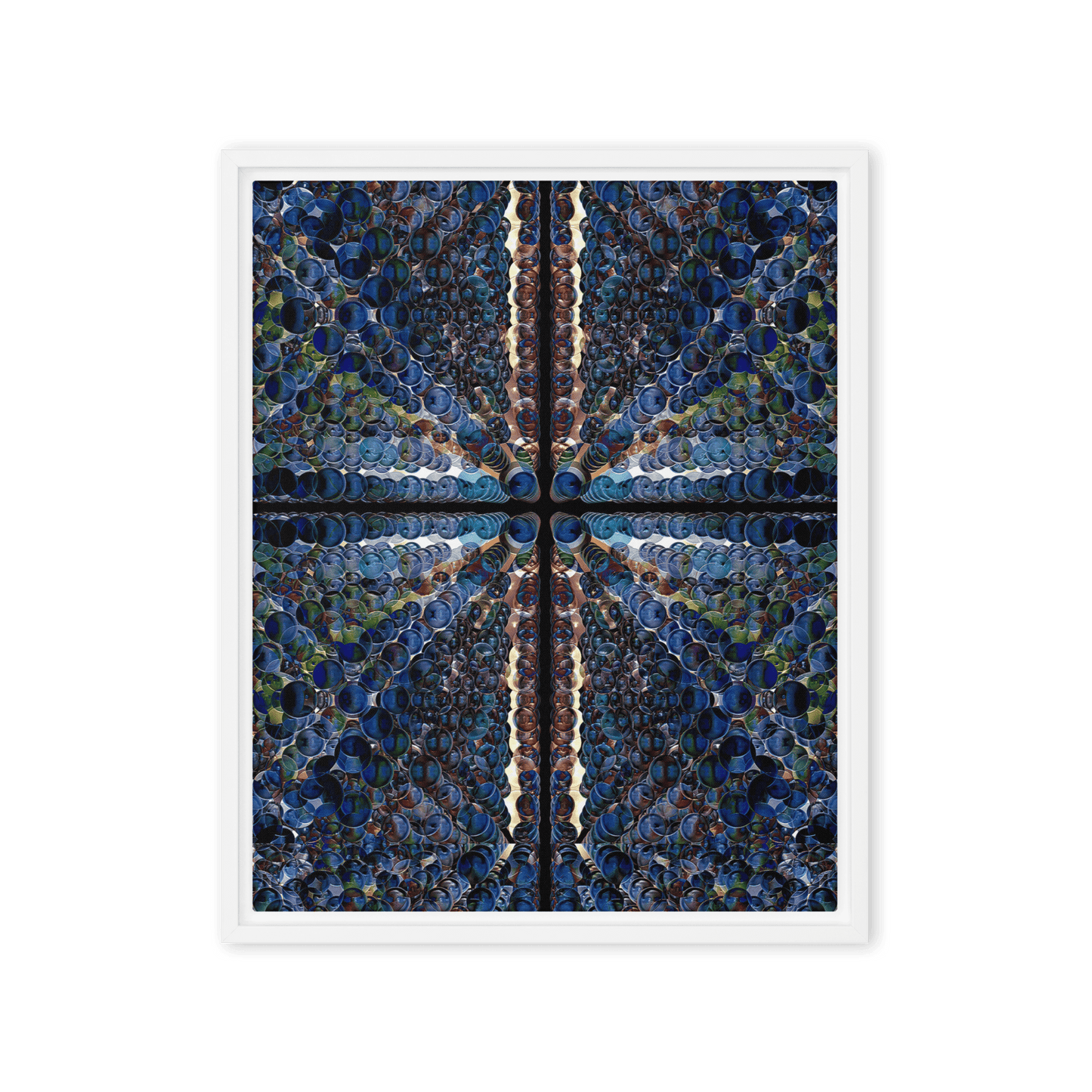 Combination of Blue Balls modern geometric abstract wall art- Barulins.shop